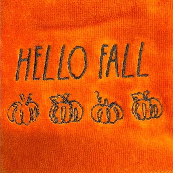 Rae Dunn | 'Hello Fall' Hand Towels Set Of 2 - Picture 3 of 4